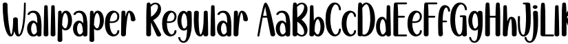 Wallpaper Regular font