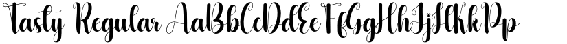 Tasty Regular font