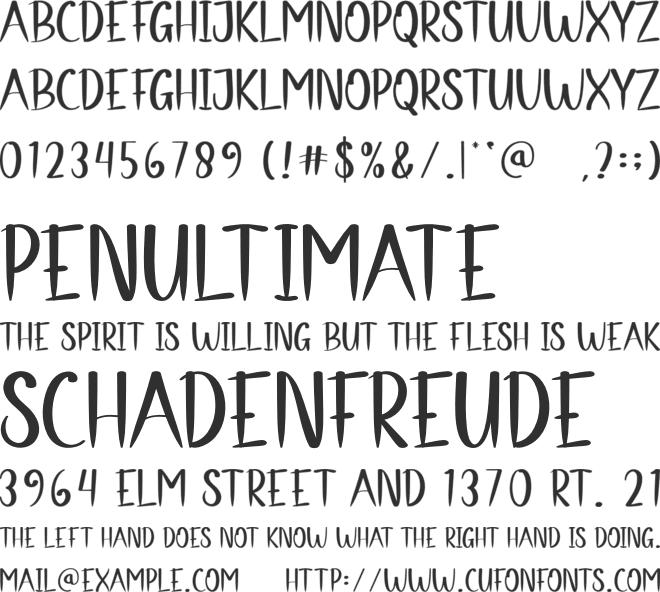 Taper Straight font preview