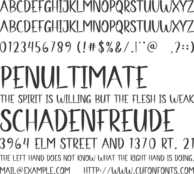Taper Straight font preview
