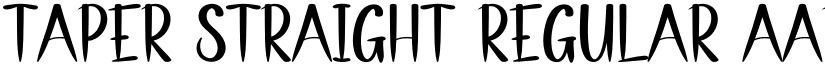 Taper Straight Regular font