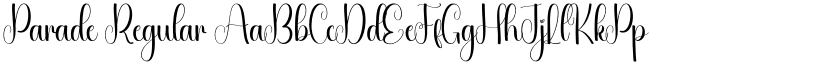 Parade Regular font