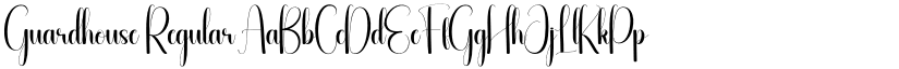 Guardhouse Regular font