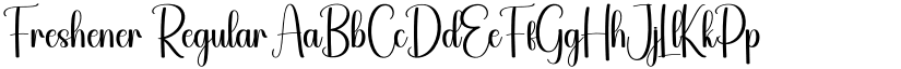 Freshener Regular font