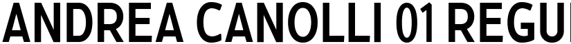 Andrea Canolli 01 Regular font
