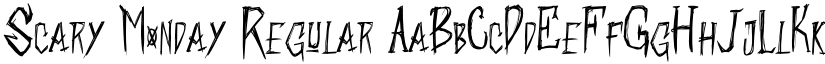 Scary Monday Regular font