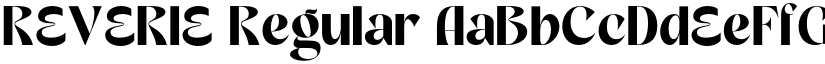 REVERIE Regular font