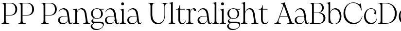 PP Pangaia Ultralight font