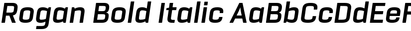 Rogan Bold Italic font