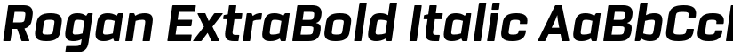 Rogan ExtraBold Italic font