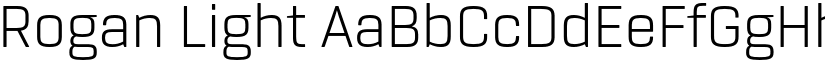 Rogan Light font