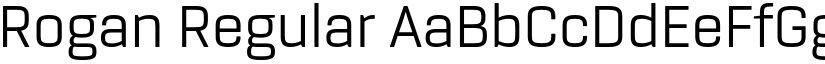 Rogan Regular font