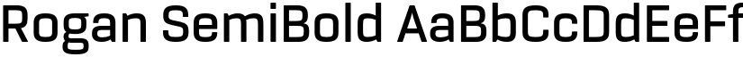 Rogan SemiBold font