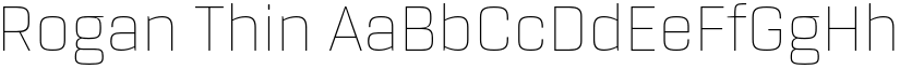 Rogan Thin font