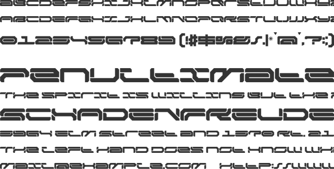 NCL Broesq font preview