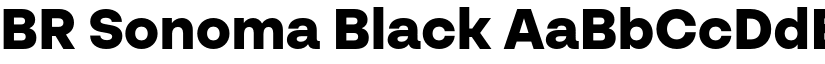 BR Sonoma Black font