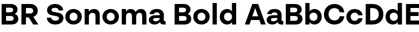 BR Sonoma Bold font