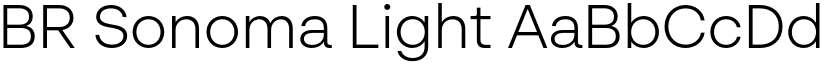 BR Sonoma Light font