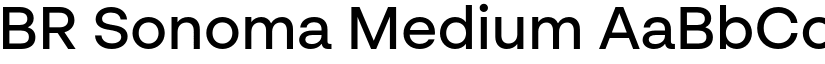 BR Sonoma Medium font