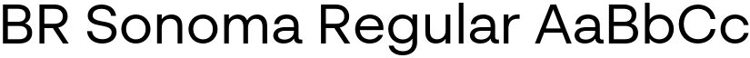 BR Sonoma Regular font