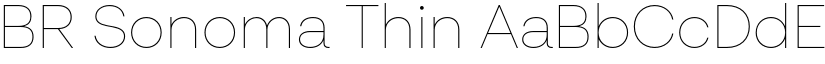 BR Sonoma Thin font