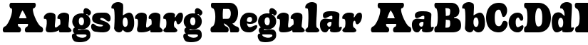 Augsburg Regular font