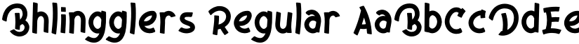 Bhlingglers Regular font