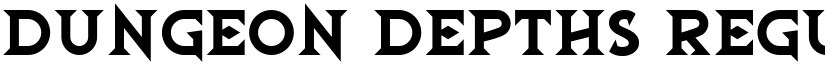 Dungeon Depths Regular font
