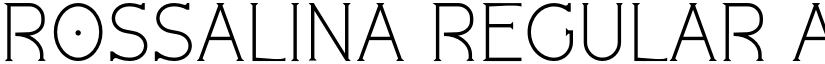 Rossalina Regular font