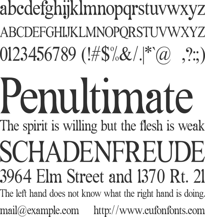 Fathers font preview