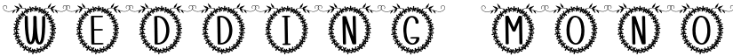 Wedding Monogram Regular font