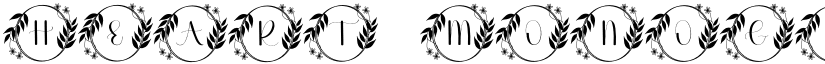 Heart Monogram Regular font