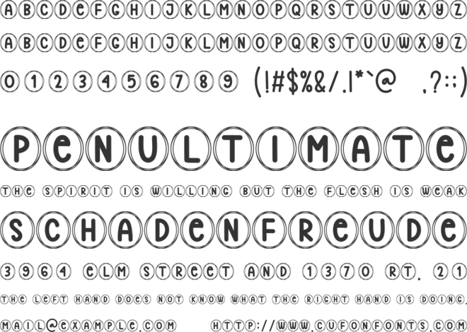 Flavor Mellow font preview