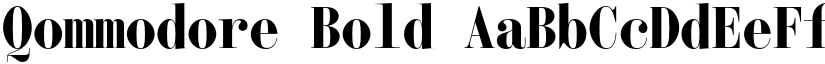 Qommodore Bold font