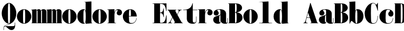 Qommodore ExtraBold font
