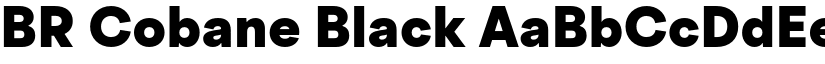 BR Cobane Black font
