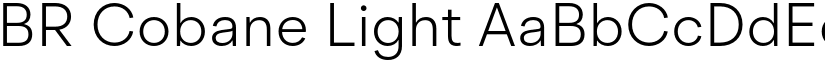 BR Cobane Light font