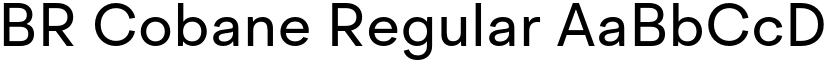 BR Cobane Regular font