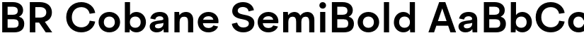 BR Cobane SemiBold font