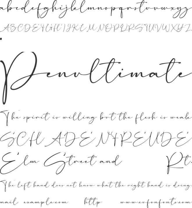 Southerns font preview