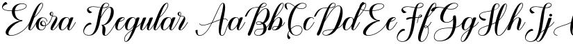 Elora Regular font
