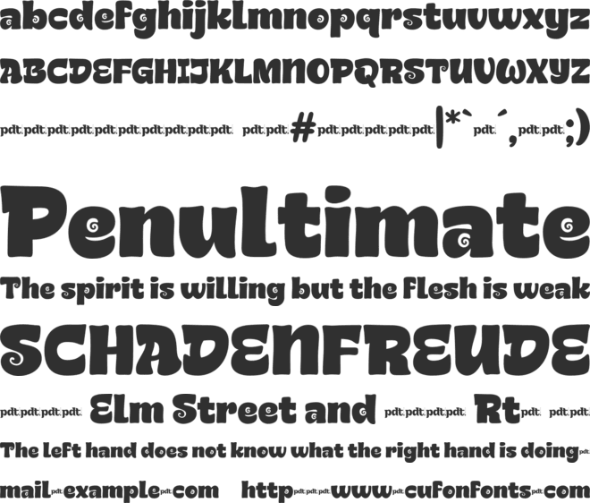 GEMSEAtrial font preview