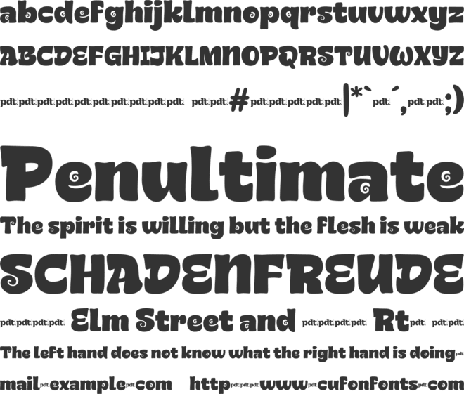 GEMSEAtrial font preview