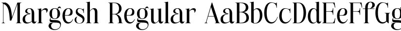 Margesh Regular font