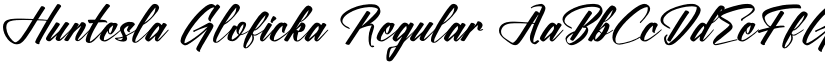 Huntesla Gloficka font download