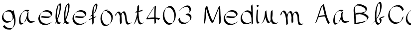 gaellefont403 Medium font