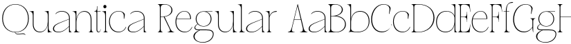 Quantica Regular font
