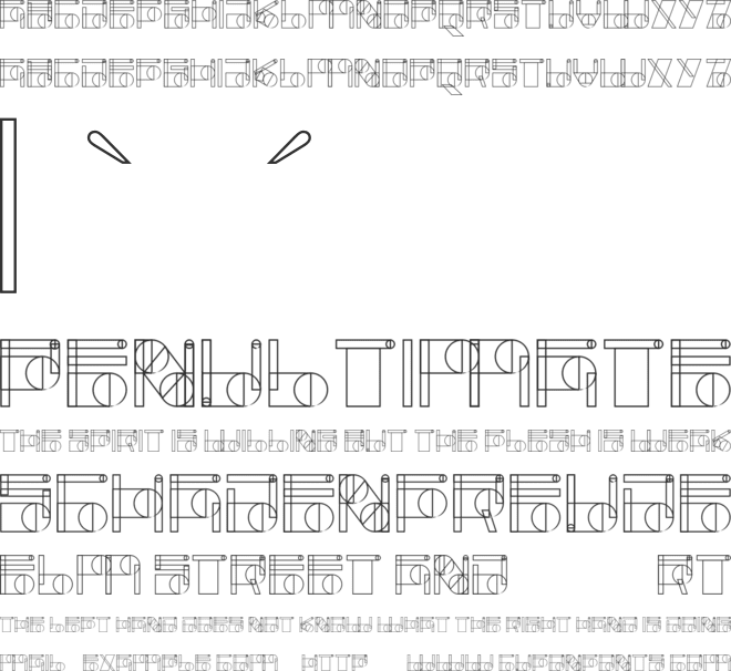 knoo abstract font preview