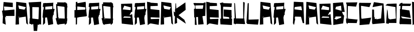 Faqro Pro Break font download