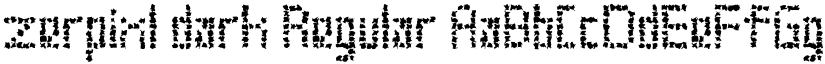 zerpixl dark Regular font
